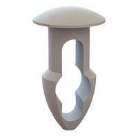 Essentra Components 27KY1870219 Keyhole Rivet Keyhole Rivet, .187 Hole, .219 Panel Thk