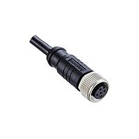 Amphenol LTW M8AS-03BFFM-SL7D10 Sensor Cables / Actuator Cables Guided M8 Circular Metric Connector, Metal, 3A, 03 pins, Female Connector, Female Contact, Straight, Screw Thread, Overmolded, Length 10000mm, IP67 Mated