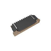 Amphenol FCI SFW9R-4STE1LF Board Mount 1.00mm Flex Connector, SFW-R series, 9 Position, Top side Contact, Side Entry Surface Mount ZIF Connector, Lead Free, with Cable Lock.