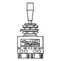 Honeywell 64AT9-1 Toggle Switches Toggle SW DPDT 4POS Solder T2 type Term