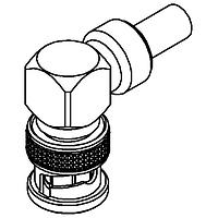 Radiall R141182000 Connectors BNC / RIGHT ANGLE PLUG CRIMP TYPE CABLE 5/50 S