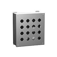 Hammond Manufacturing 1437MSSD Enclosures Pushbutton Encl - 4 PB x 22.5mm - 10.00 x 4.00 x 4.75" - 304 Stainless