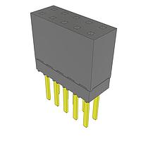 Samtec ESW-105-13-G-D Stackthrough .100" Elevated Socket Strip
