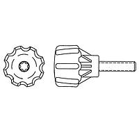 Davies Molding 7077-B Clamping Knob Clamping Eight Lobe 25x27x12