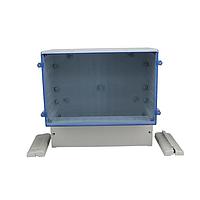 Bud Industries DCH-11924 Dual Compartment Dual Compartment Enclosure Hinged Cover (11.1 X 11.7 X 6.2 In)