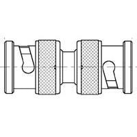 AMP Connectors - TE Connectivity 1-1337455-0 RF Adapters - In Series STR ADP PP 50 OHM AG