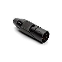 Amphenol Audio AX4MB0M-AU Connectors 4P PIN M PLUG BLKGLD W BLK MRK SLV