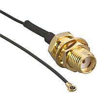 Linx Technologies - TE Connectivity CSI-SGFI-150-UFFR RF Cable Assemblies Cable Assembly Coaxial U.FL to SMA 1.13mm OD Coaxial Cable 5.906" (150.00mm)