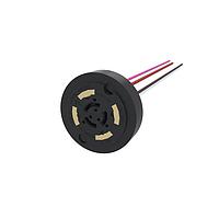 Amphenol Commercial Products FLA216130F1 Receptacle FLA Receptacle NEMA ANSI C136.41, 3 Power, 2 Signal, 16AWG, 105C, with Panel Gasket EPDM Rubber