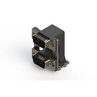EDAC 661-009-264-040 Dual Port D-Sub Connectors Right-angle Dual Port D-Sub Connector