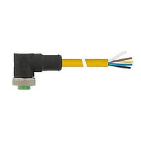 Murrelektronik 7700-A4031-UBC0150 Connectors Mini (7/8) 4 pole, Female 90 w/ Cable, PVC 4x16 AWG ye UL/CSA, STOOW 1.5m