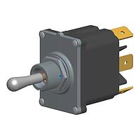 Carling Technologies STJ1E1-53 Toggle Switches 16A 12/24V ON-OFF-ON 1P QC No Panel Seal