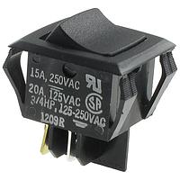 Carling Technologies RGSCC201-R-B-B-0 Miniature MINI ROCKER SWITCH DPST QUICK CONNECT