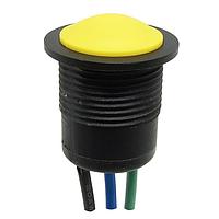 Dailywell PMD16-P2101Z-L001 Low Profile Pushbutton Switch Low Profile24VDC/2ANon-Illuminated,SPDTOFF-(ON)Wire,IP67,White