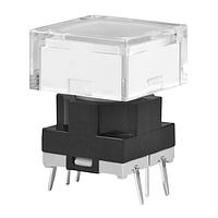 NKK Switches JB15HBPE-JB Tactile Switches SPST OFF-(ON) YL/WHT