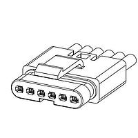 Amphenol Commercial Products FLHS6390 Headers FLH Series - Wire Mount Connector,