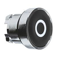 SCHNEIDER ZB4BA232 Momentary FLUSH BLACK WITH WHITE O MARKING