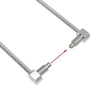 Banner Engineering PIAT43TSL5TA-VL Fiber Optic Cables Plastic Fiber, Opposed Mode; Core Dia.: 1 mm; Fiber Length 1 m; Tight Angle, Thread M4; Stainless Monocoil; 25 mm Bend Radius; Vantage Line