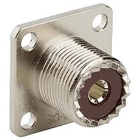 Amphenol RF 182341 Connectors UHF STRT CRIMP JACK 50 OHM, 4H FLANGE