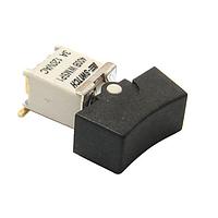 E-Switch 400BWMSP5R2BLKSM6RE Subminiature Rocker Switch Rocker, SPDT, On-Off-(On), Surface Mount, Right Angle, Black, IP67
