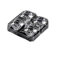 Ledil C17413_SPORT-2X2-S4 LED Lenses Slightly Asymmetric 40 Deg Spot Beam