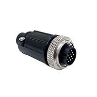 CONXALL SF3282-12PG-540 Connector Assemblies Cble End 12 Male Pin Sldr .400IN GrmtID