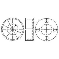 BIVAR CI-192-050-3 Crystal Crystal Insultr Tabs 2-Lead Nylon White