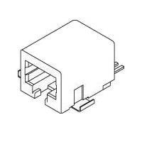 Molex 43743-6201 Modular 6/2 CKT R/A SMT MODJACK