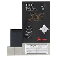 Dwyer DFC-56100-V-DLA2 Digital Flow Controller w/ Tube Sensor for Gas Measurement – NIST Traceable (100 l/min, ± 0.5 % of reading, + 0.2 % FS, 3/8 in, Compression Fitting)