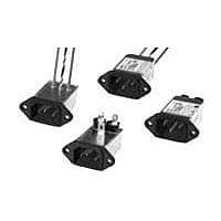 P&B 3EF1F Inlets 3A IEC-1/4" FASTON FLANGE MOUNT