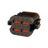 DEUTSCH - TE Connectivity DT06-08SB-CE05 8-Way PLG, 8P, BLK, E, SEAL RET, CAP, B