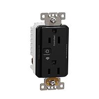 Square D SQR441U1BKW Receptacles WI-FI 15A TR RECEPTACLE ENERGY MON BK