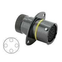 Eaton Souriau-Sunbank 8STA02048SA Connectors Square Flange Receptacle - size 20 - 4 contacts - Female