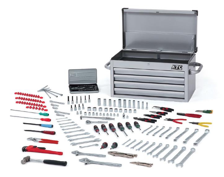KTC SK8100 Mechanic Tool Set ( 1 tool box, 135 tools) | EMIN.ASIA